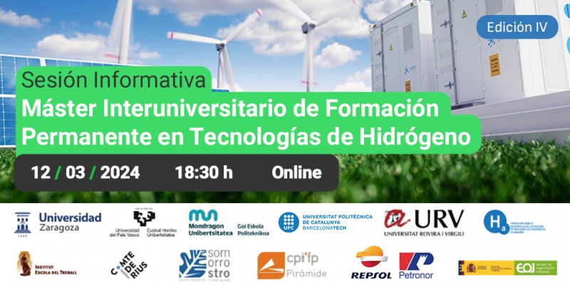Sesión informativa Máster Tecnologías de Hidrógeno